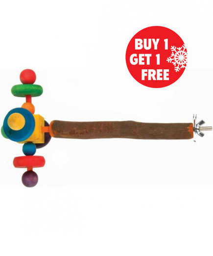 Parrot-Supplies Twirler Perch Spinning Bird Toy - BOGOF